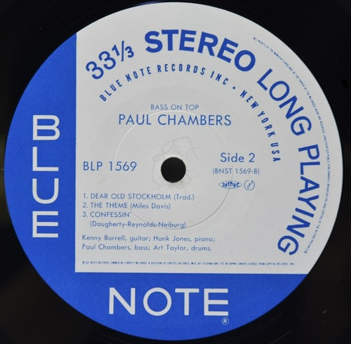 Paul Chambers [폴 체임버스] - Bass On Top - 중고 수입 오리지널 아날로그 LP