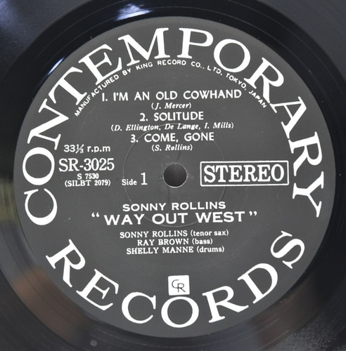 Sonny Rollins [소니 롤린스]‎ - Way Out West - 중고 수입 오리지널 아날로그 LP