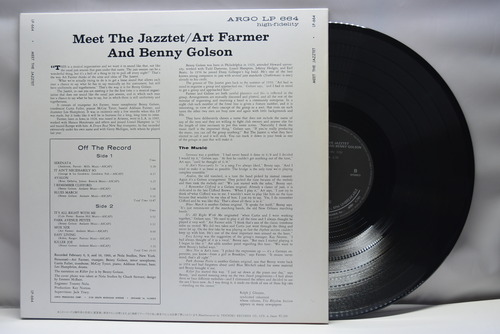 Art Farmer / Benny Golson [아트 파머, 베니 골슨] ‎- Meet The Jazztet - 중고 수입 오리지널 아날로그 LP