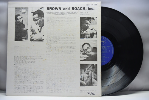 Clifford Brown and Max Roach [클리포드 브라운 / 맥스 로치]‎ - Brown And Roach Incorporated - 중고 수입 오리지널 아날로그 LP