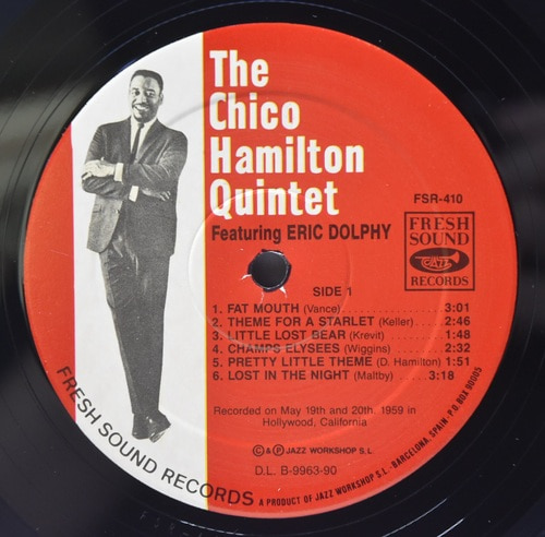 The Chico Hamilton Quintet featuring Eric Dolphy [치코 해밀턴 / 에릭 돌피] ‎- The Chico Hamilton Quintet featuring Eric Dolphy - 중고 수입 오리지널 아날로그 LP
