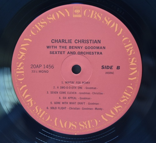 Charlie Christian &amp; Benny Goodman [찰리 크리스찬, 베니 굿맨] - With the Benny Goodman Sextet and Orchestra - 중고 수입 오리지널 아날로그 LP