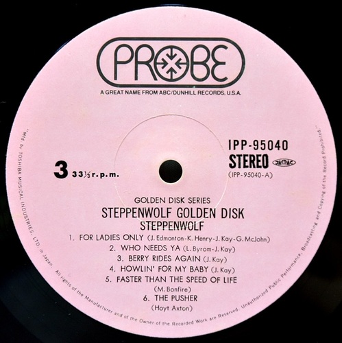 Steppenwolf [스테픈울프] - Steppenwolf Golden Disk ㅡ 중고 수입 오리지널 아날로그 2LP