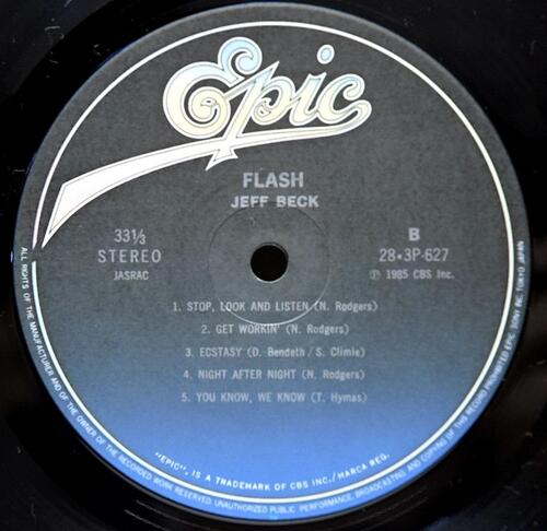 [추모특선] Jeff Beck [제프 백] - Flash ㅡ 중고 수입 오리지널 아날로그 LP