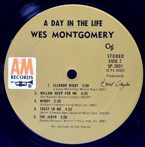 Wes Montgomery [웨스 몽고메리] – A Day in the Life - 중고 수입 오리지널 아날로그 LP