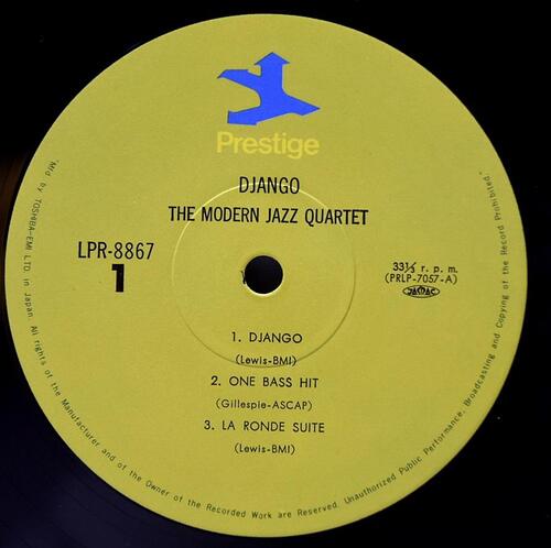 The Modern Jazz Quartet [모던 재즈 쿼텟]‎ - Django - 중고 수입 오리지널 아날로그 LP