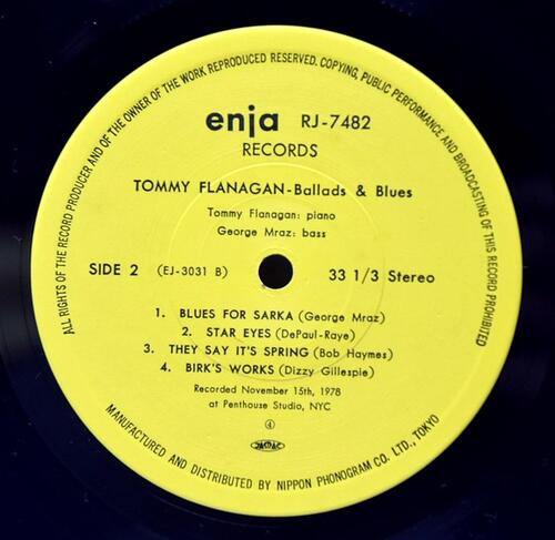 Tommy Flanagan [토미 플라나건]‎ - Ballads &amp; Blues - 중고 수입 오리지널 아날로그 LP