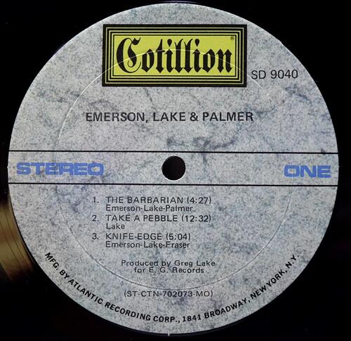 Emerson, Lake &amp; Palmer [에머슨 레이크 앤 파머] - Emerson, Lake &amp; Palmer ㅡ 중고 수입 오리지널 아날로그 LP