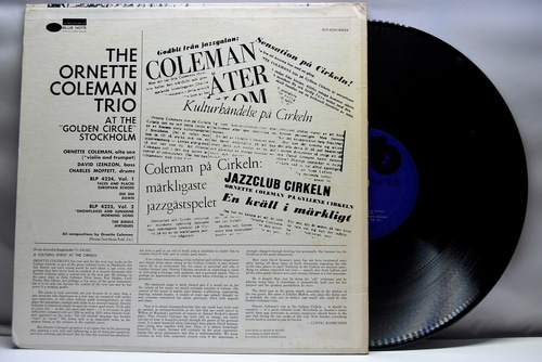 The Ornette Coleman Trio [오넷 콜맨] - At The &quot;Golden Circle &quot; Stockholm - Volume One - 중고 수입 오리지널 아날로그 LP