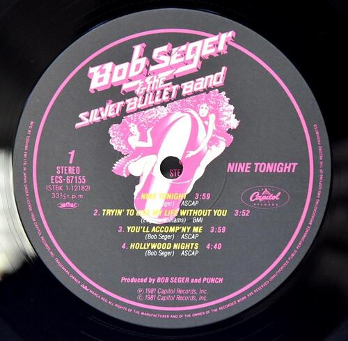 Bob Seger &amp; The Silver Bullet Band [밥 시거, 실버 불렛 밴드] - Nine Tonight ㅡ 중고 수입 오리지널 아날로그 2LP