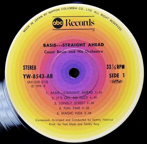 Count Basie [카운트 베이시]‎ - Straight Ahead - 중고 수입 오리지널 아날로그 LP