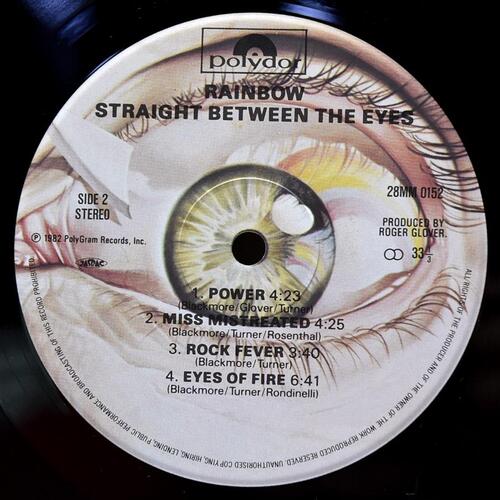 Rainbow [레인보우] - Straight Between The Eyes ㅡ 중고 수입 오리지널 아날로그 LP