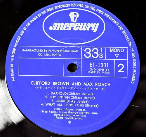 Clifford Brown and Max Roach [클리포드 브라운, 맥스 로치]‎ - Clifford Brown and Max Roach - 중고 수입 오리지널 아날로그 LP