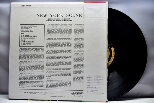 George Wallington Quintet [조지 월링턴] – The New York Scene - 중고 수입 오리지널 아날로그 LP