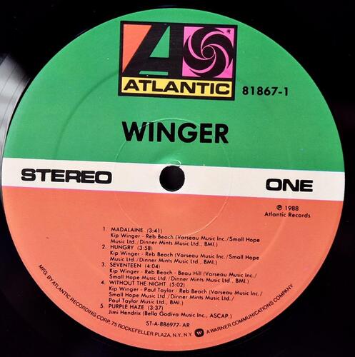 Winger [윙어] – Winger ㅡ 중고 수입 오리지널 아날로그 LP