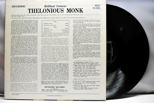 Thelonious Monk [델로니어스 몽크]‎ – Brilliant Corners - 중고 수입 오리지널 아날로그 LP