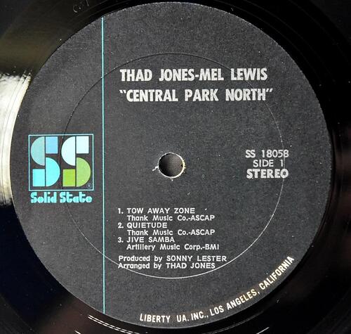 Thad Jones, Mel Lewis Jazz Orchestra [태트 존스, 멜 루이스] – Central Park North ㅡ 중고 수입 오리지널 아날로그 LP