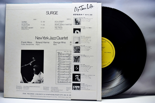 New York Jazz Quartet [뉴욕 재즈 콰트텟] – Surge ㅡ 중고 수입 오리지널 아날로그 LP