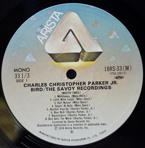 Charlie Parker [찰리 파커] - Bird / The Savoy Recordings (Master Takes) - 중고 수입 오리지널 아날로그 2LP