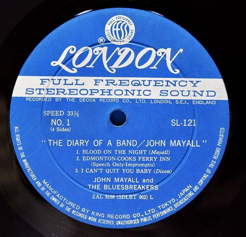 John Mayall [존 메이올] – The Diary Of A Band ㅡ 중고 수입 오리지널 아날로그 2LP