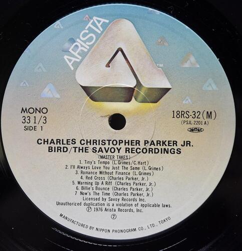 Charlie Parker [찰리 파커] - Bird / The Savoy Recordings (Master Takes) - 중고 수입 오리지널 아날로그 2LP