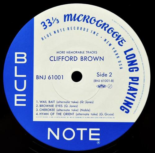 Clifford Brown [클리포드 브라운]‎ - More Memorable Tracks - 중고 수입 오리지널 아날로그 LP