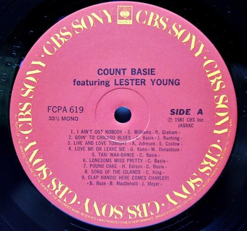 Count Basie, Lester Young [카운트 베이시, 레스터 영] – Count Basie Featuring Lester Young - 중고 수입 오리지널 아날로그 LP