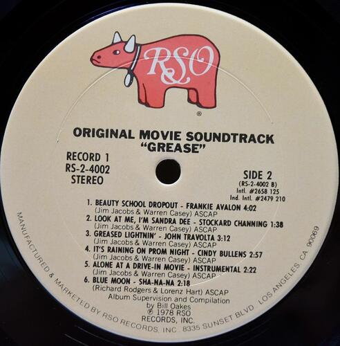 Various - Grease (Original Motion Picture Sound Track) (1978 US Pressing) ㅡ 중고 수입 오리지널 아날로그 2LP