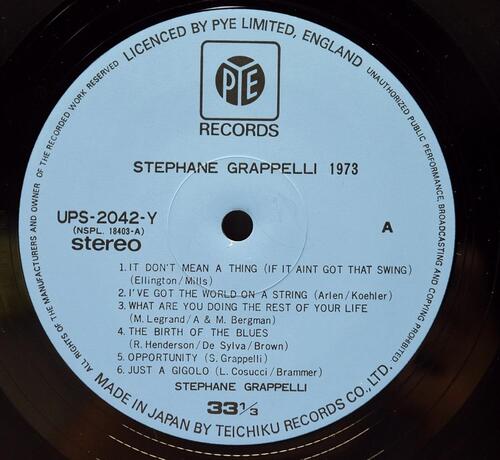 Stéphane Grappelli [스테판 그라펠리] – 1973 - 중고 수입 오리지널 아날로그 LP