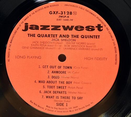 Jack Sheldon [잭 셸던] – The Quartet &amp; The Quintet - 중고 수입 오리지널 아날로그 LP