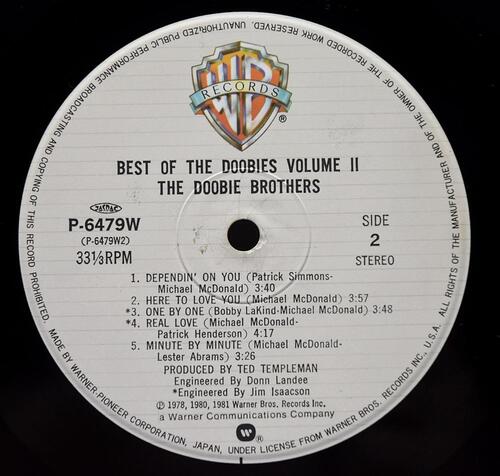 The Doobie Brothers [두비 브라더스] - Best Of The Doobies - Volume II ㅡ 중고 수입 오리지널 아날로그 LP