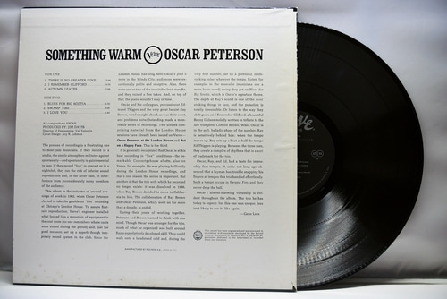 Oscar Peterson [오스카 피터슨] - Something Warm - 중고 수입 오리지널 아날로그 LP