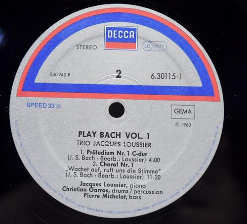 Jacques Loussier [자크 루시에] – Play Bach Vol.1-5 - 중고 수입 오리지널 아날로그 5LP