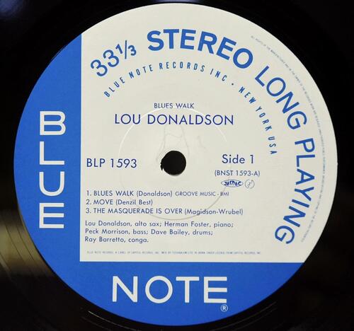 Lou Donaldson [루 도날드슨] – Blues Walk - 중고 수입 오리지널 아날로그 LP