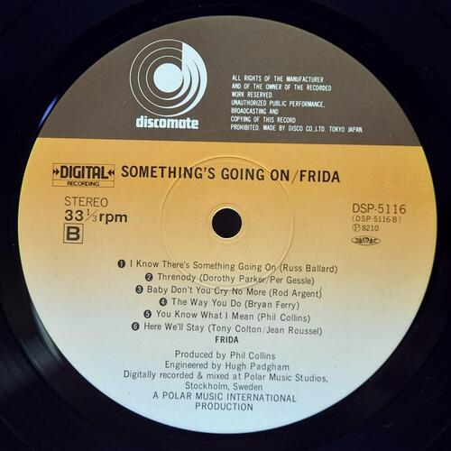 Frida ‎[프리다] – Something&#039;s Going On ㅡ 중고 수입 오리지널 아날로그 LP