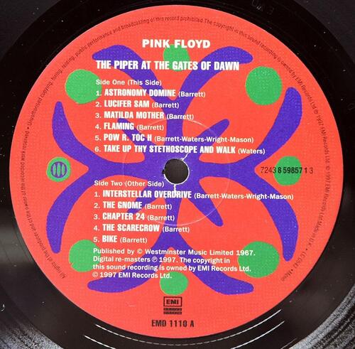 Pink Floyd [핑크 플로이드] - The Piper At The Gates Of Dawn (UK Pressing) ㅡ 중고 수입 오리지널 아날로그 LP