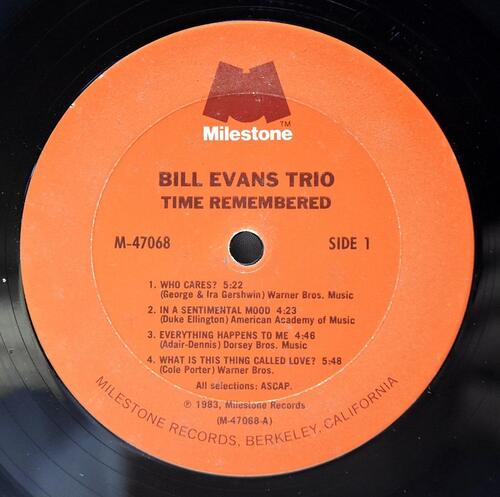 Bill Evans Trio [빌 에반스] ‎- Time Remembered - 중고 수입 오리지널 아날로그 2LP