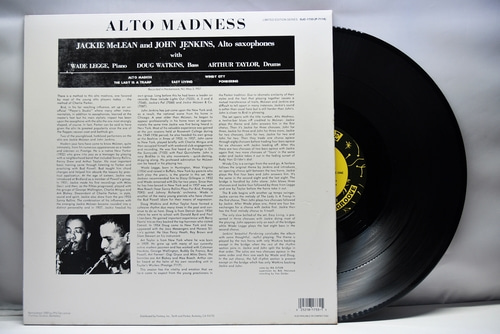 Jackie McLean, John Jenkins [재키 맥린, 존 젠킨스] – Alto Madness ㅡ 중고 수입 오리지널 아날로그 LP