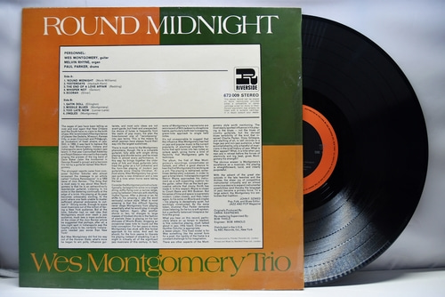Wes Montgomery Trio [웨스 몽고메리] – Round Midnight - 중고 수입 오리지널 아날로그 LP