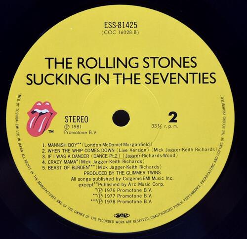 The Rolling Stones [롤링 스톤즈] - Sucking In The Seventies ㅡ 중고 수입 오리지널 아날로그 LP