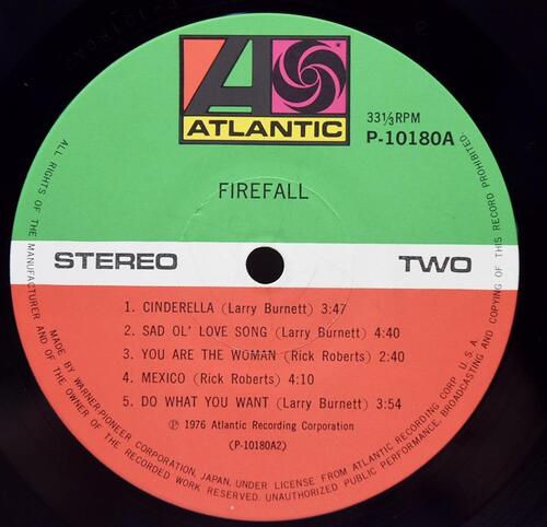 Firefall [파이어폴] - Firefall - 중고 수입 오리지널 아날로그 LP