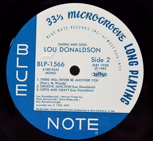 Lou Donaldson Quintet [루 도날드슨] – Swing And Soul - 중고 수입 오리지널 아날로그 LP