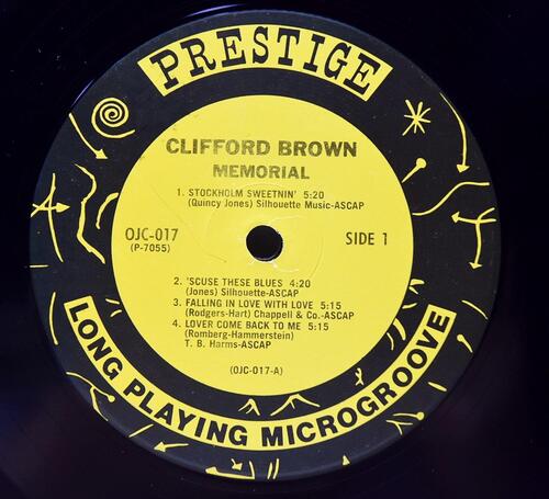 Clifford Brown [클리포드 브라운]‎ - Memorial - 중고 수입 오리지널 아날로그 LP