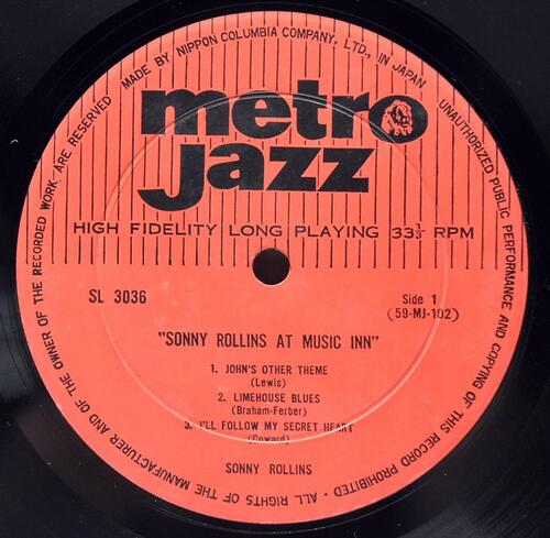 Sonny Rollins / Teddy Edwards With Joe Castro [소니 롤린스, 테디 에드워즈, 조 캐스트로] – At Music Inn / At Falcon&#039;s Lair - 중고 수입 오리지널 아날로그 LP