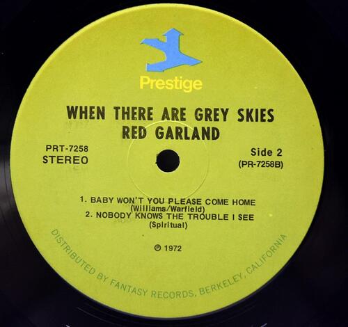Red Garland Trio [레드 갈란드] - When There Are Grey Skies - 중고 수입 오리지널 아날로그 LP