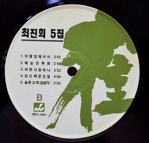 최진희 -  최진희 5집 (그 여자가 가는 곳은/슬픈 고백) - 중고 국산 오리지널 아날로그 LP