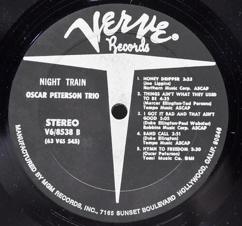 Oscar Peterson [오스카 피터슨] - Night Train - 중고 수입 오리지널 아날로그 LP