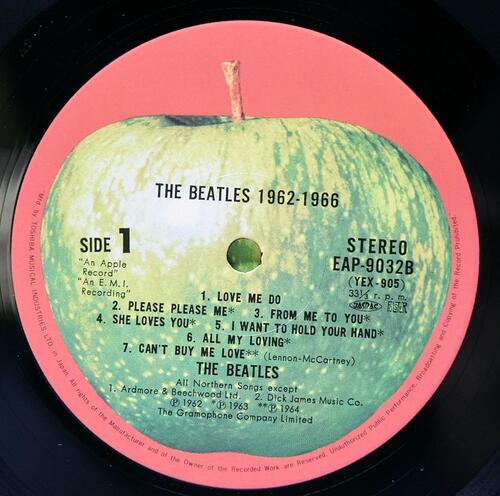 The Beatles [비틀즈] - 1962-1966 (Red Album) ㅡ 중고 수입 오리지널 아날로그 2LP