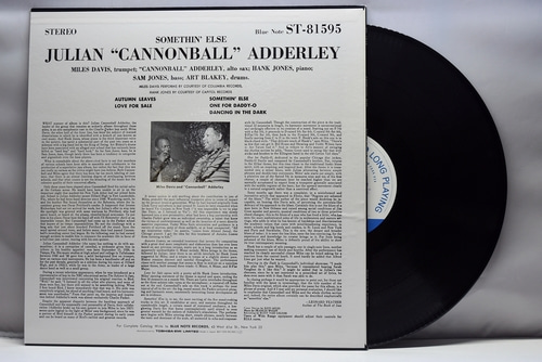 Cannonball Adderley [캐논볼 애덜리]‎ - Somethin&#039; Else - 중고 수입 오리지널 아날로그 LP