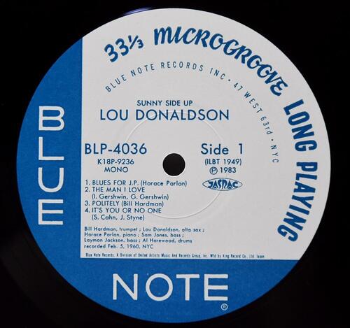 Lou Donaldson Quintet [루 도날드슨] – Sunny Side Up - 중고 수입 오리지널 아날로그 LP